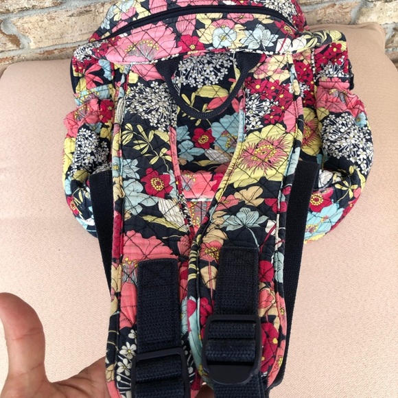 Vera Bradley Retired Multi Color Floral Quilt Medium Backpack - Picture 10 of 16